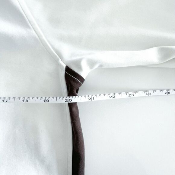 Hurley Mens Y2K Athlete Jacket Full Zip Mock Neck White Brown Large - Picture 7 of 9